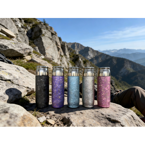 Titanium Kettle With An Icy Floral Pattern